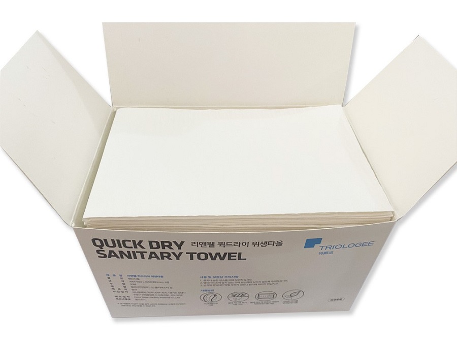 Matériau en cellulose naturelle pour serviette en papier hygiénique à séchage rapide
