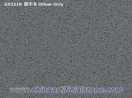 Dalles de pierre de quartz gris pur gris béton
