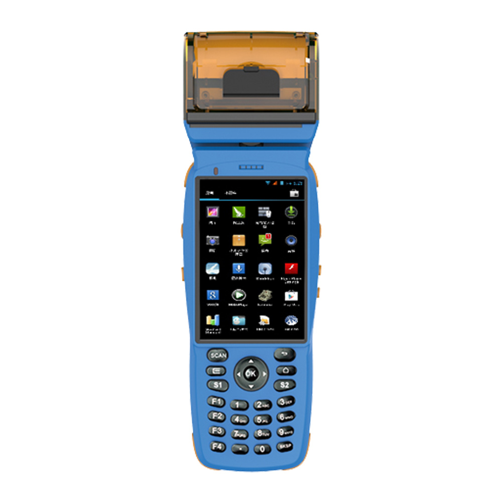 Terminal intelligent Android NFC robuste 3G portable avec imprimante
