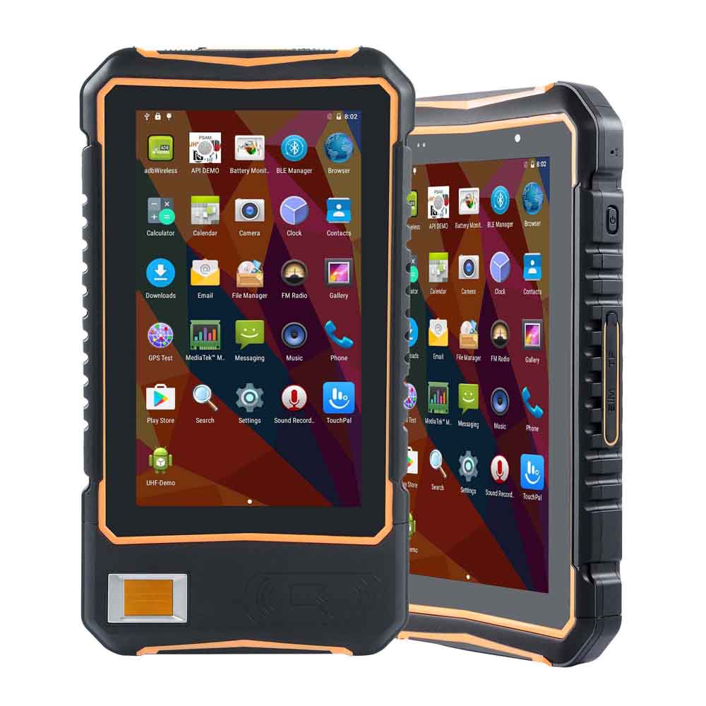 Extérieur Robuste 7 Pouces NFC Scanner D'empreintes Digitales Tablet PC avec FBI Certifié
