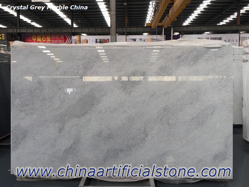 Dalles de marbre gris chinois en marbre gris cristal

