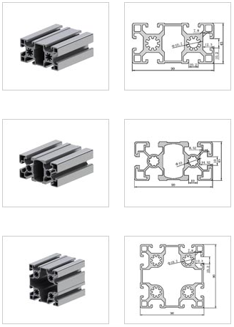 Profilés en aluminium modulaires