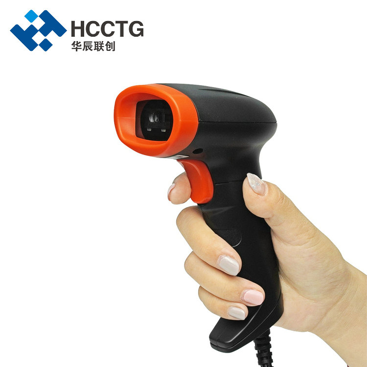 Scanner de codes-barres 2D filaire USB/RS232 tenu dans la main pour téléphone portable HS-6603B
