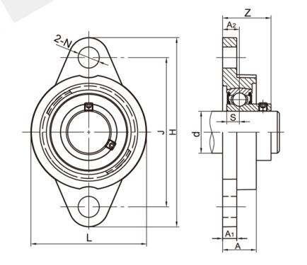 Unités miniatures en acier inoxydable SSKFL003