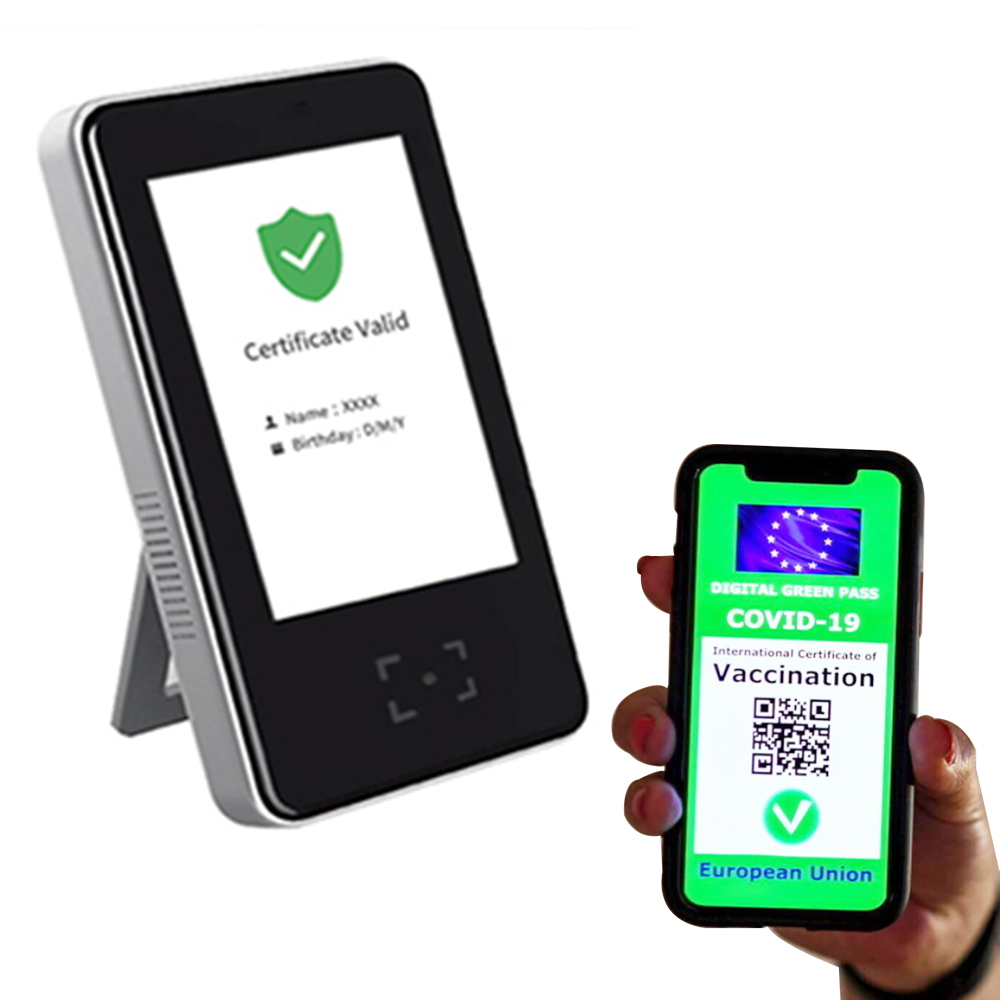 Machine HS-600 de scanner de passeport de vaccin de certificat de passage vert de l'UE

