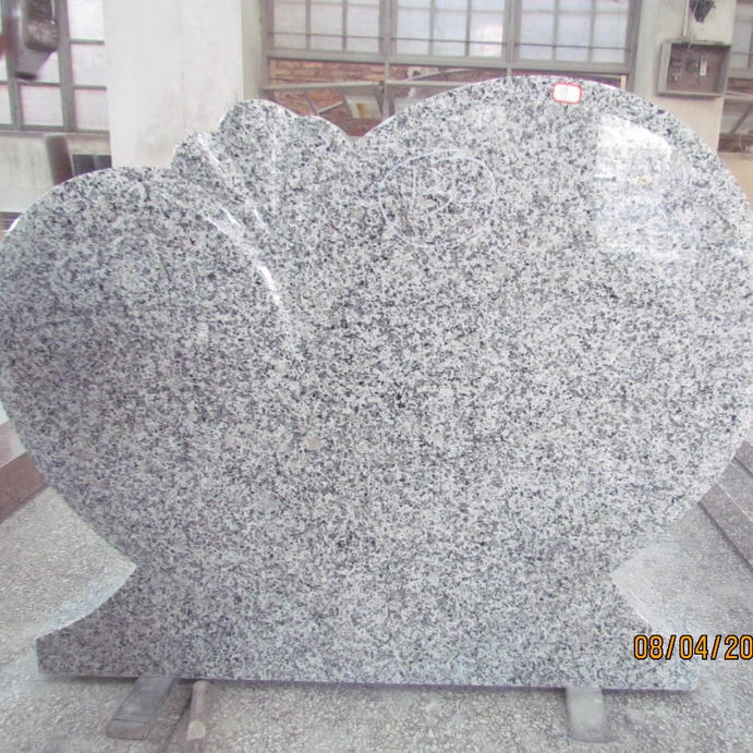 Pierre tombale personnalisée en granit gris pierre naturelle G640
