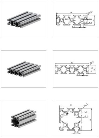 Support de profil en aluminium