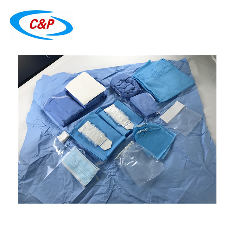 Kits jetables chirurgicaux de pack de draps pour implants dentaires SMS
