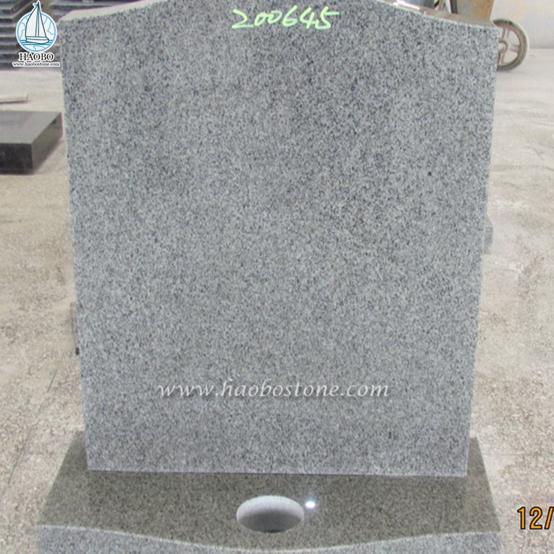 Pierre tombale en granit naturel Kuru Grey Serp Top
