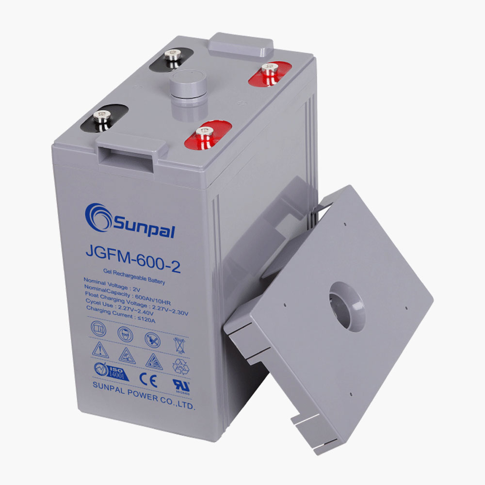 Sunpal 2V 600Ah Agm Vrla Batterie rechargeable à cycle profond Système de stockage d'énergie
