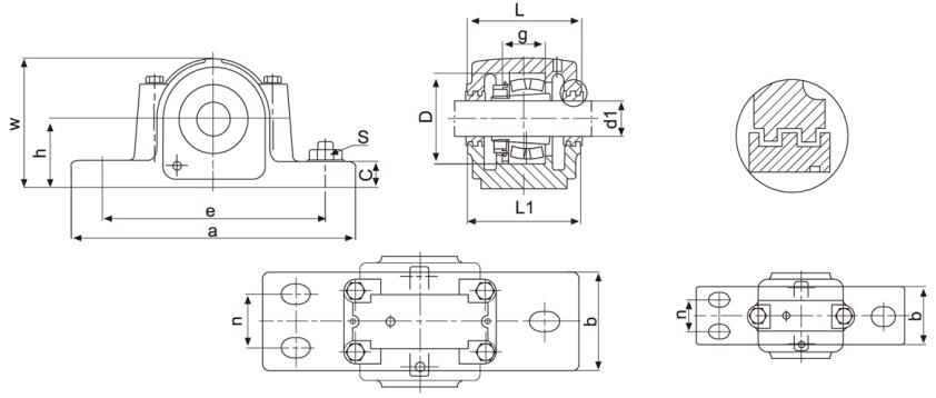 Roulement de bloc Plummer SAF511