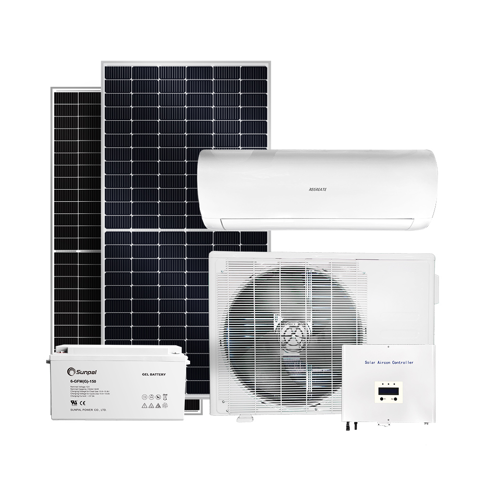 Systèmes de refroidissement d'unités de climatisation à la maison alimentées par l'énergie solaire CC hors réseau
