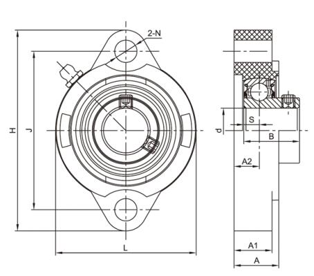 Paliers thermoplastiques TP-SSBLF205