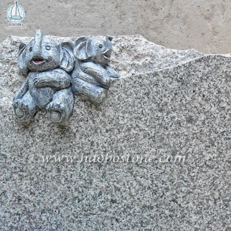 Granit gris de Chine G623 Pierre tombale funéraire de style France
