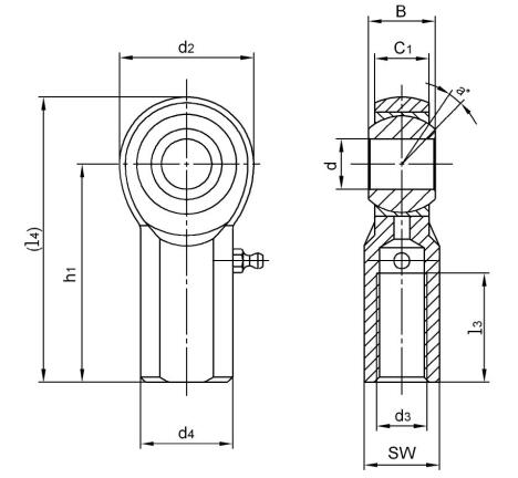 Embouts de tige en acier chromoly JFX4T