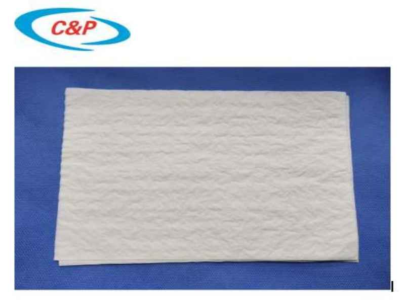 Certificat CE ISO 13485 papier essuie-mains blanc jetable de haute qualité 30*40 cm à usage médical
