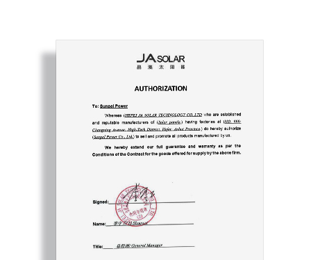 Certificat JA