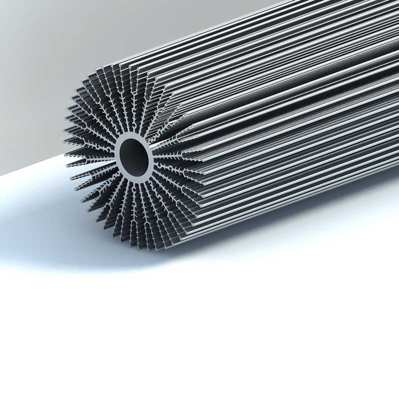 Profil en aluminium pour dissipateur de chaleur
