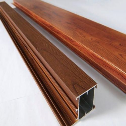 Profil de finition en bois d'aluminium à grain de bois d'impression par transfert thermique
