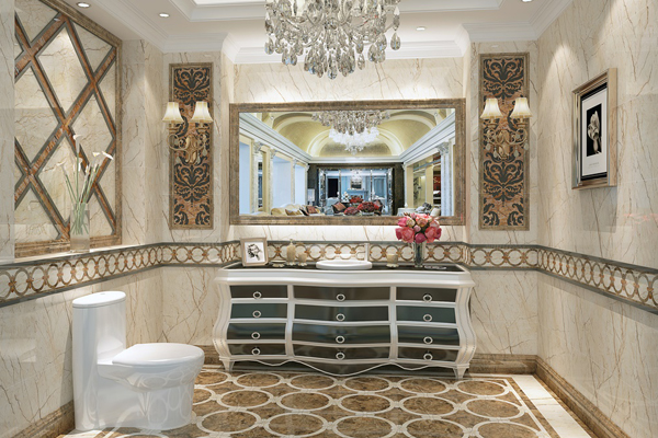 Carrelage marbre salle de bain