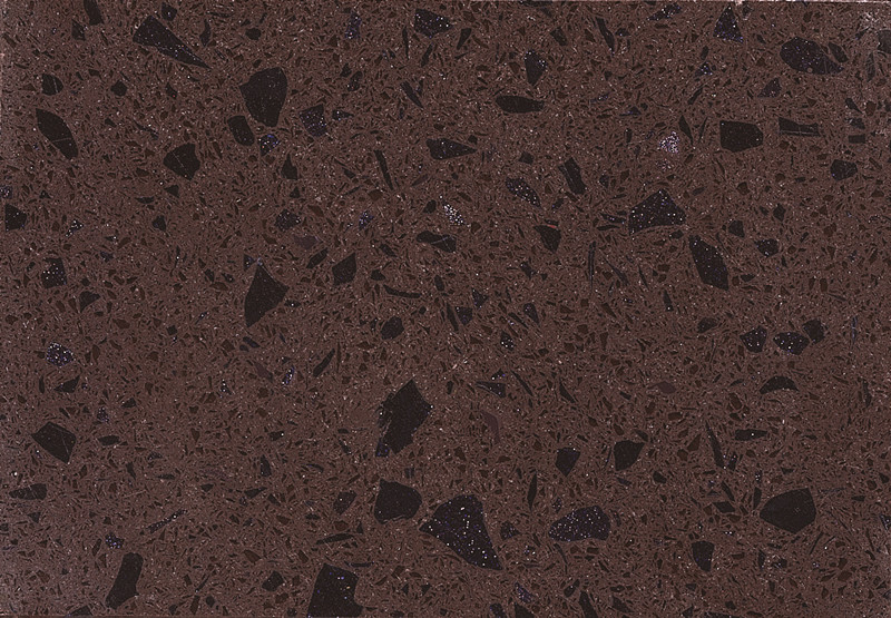 Quartz artificiel brun foncé RSC7013 pour comptoir
