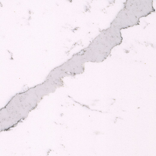 Fabrication populaire de partie supérieure du comptoir de couleur de pierre de quartz machinée par blanc d'OP9009 Calacatta
