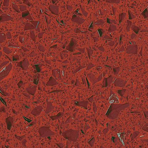 Tuiles artificielles rouges stellaires du quartz OP1801 pour des carrelages d'hôtel

