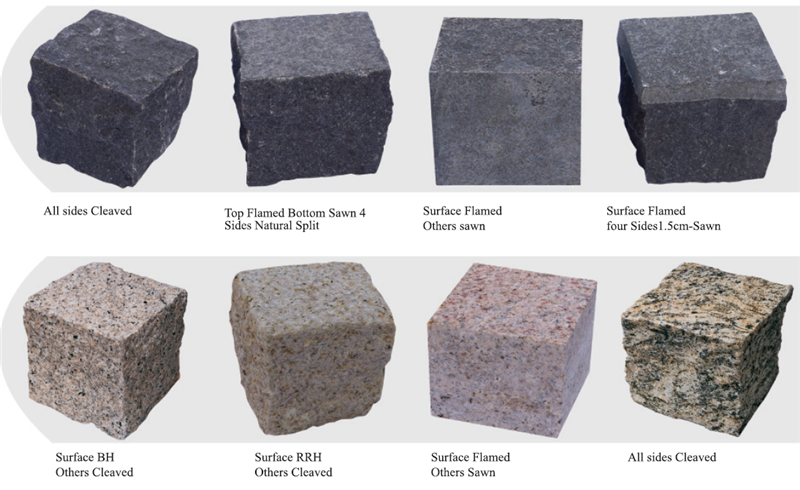 Cubes de granit