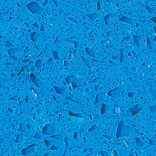 OP1813 Carreaux de quartz de sol bleu clair stellaire de Chine
