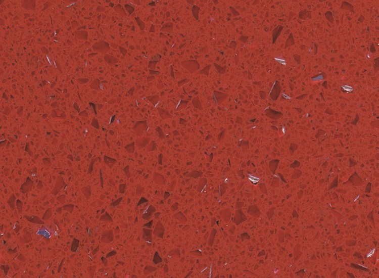 Dalles de pierre de quartz rouge cristal RSC1801
