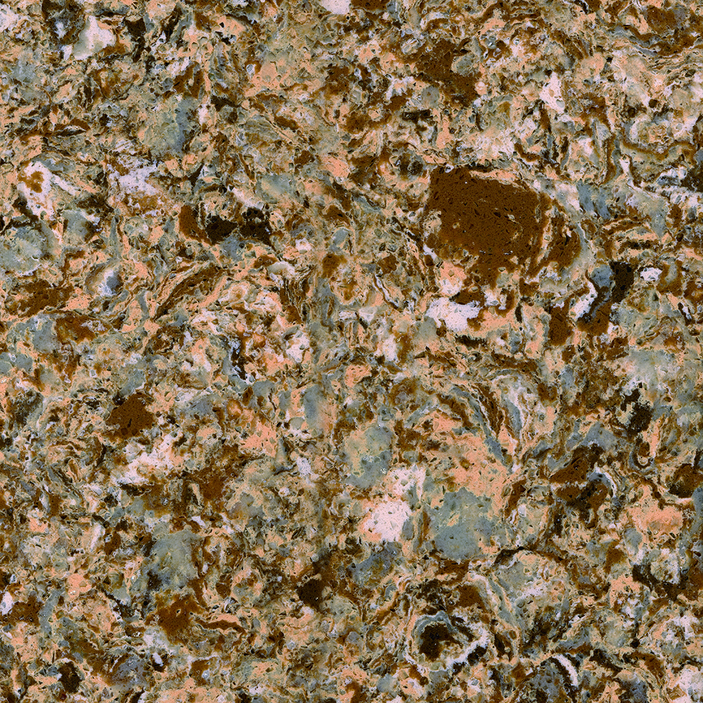 RSC6306 pierre de quartz d'or coloré
