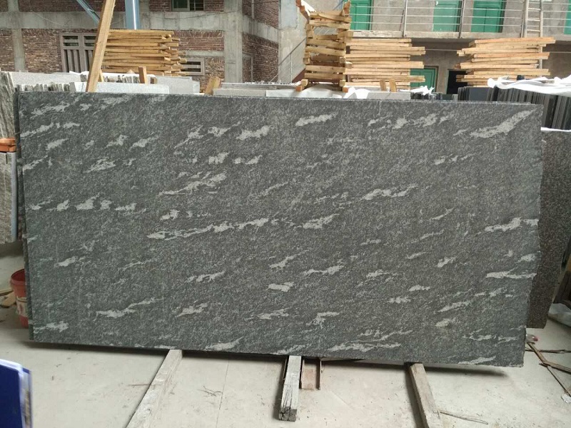 Dalles de granit gris neige granit gris de taille personnalisée
