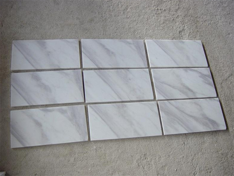 dalles de marbre volakas blanc

