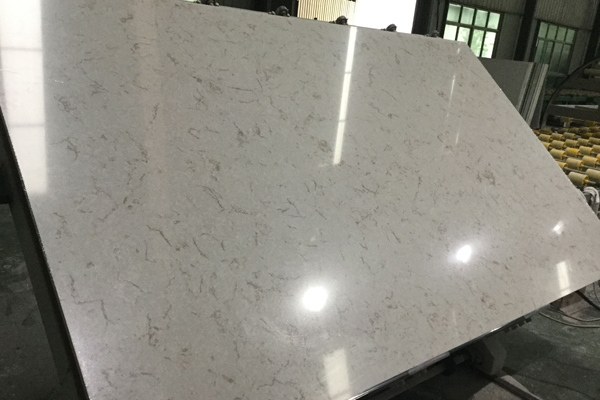 Dalle de quartz gris design Carrara