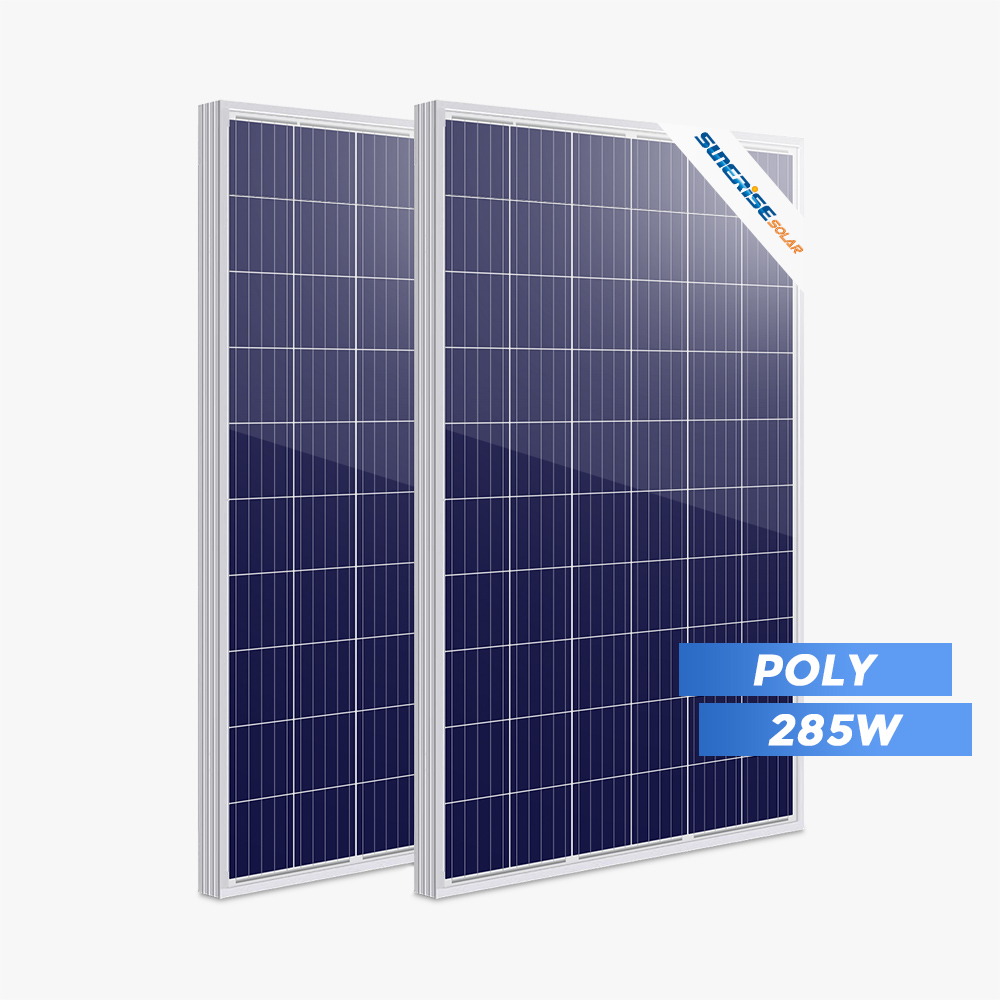 Prix ​​du panneau solaire polycristallin de 285 watts à haut rendement
