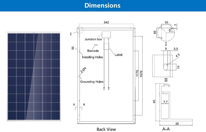 panneaux solaires poly 350w