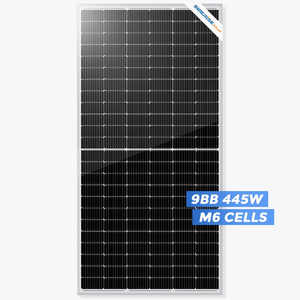 Panneau solaire mono à demi-cellules coupées PERC de 445 watts
