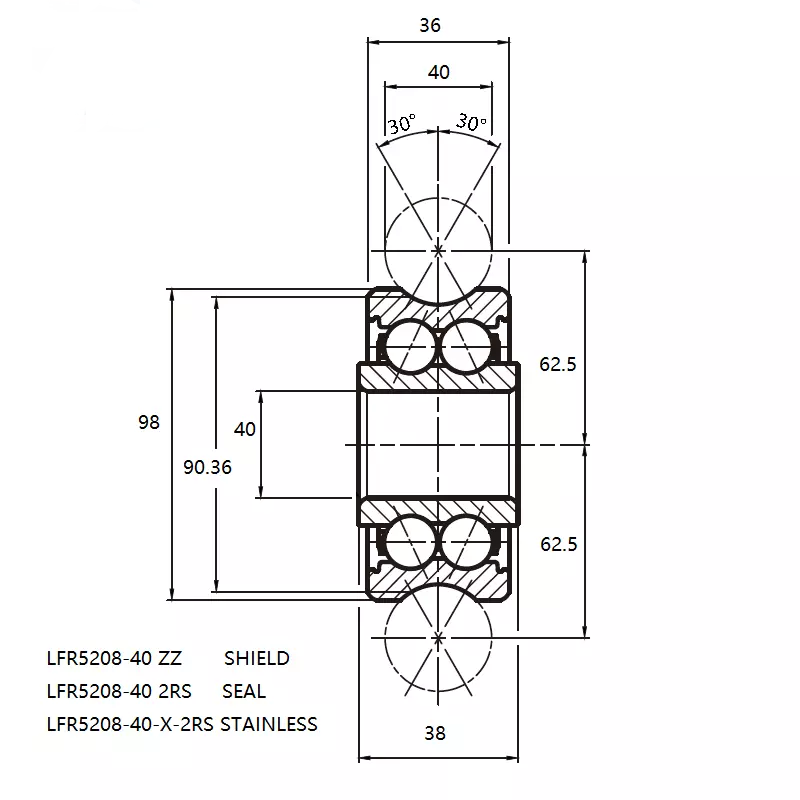 Taille LFR5208-40 ZZ