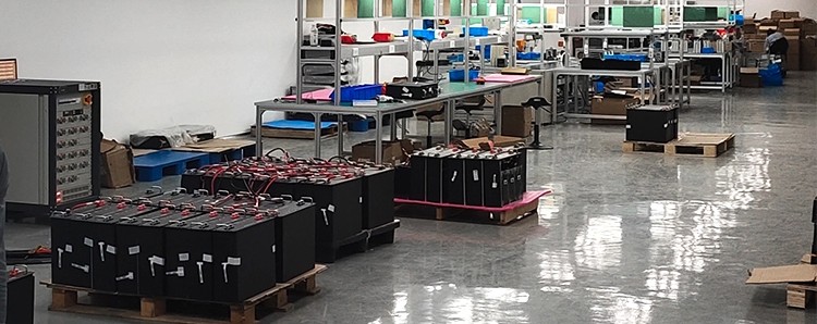 production de batterie au lithium 48v