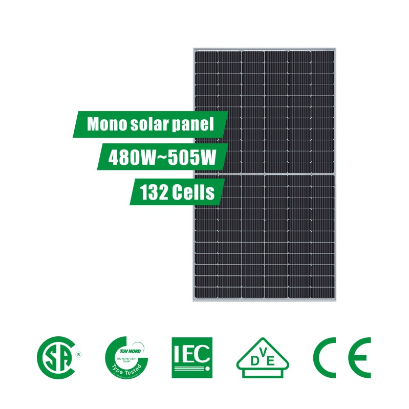 Système solaire semi-coupé PERC de 7 pouces 132 cellules (480 ~ 505W)
