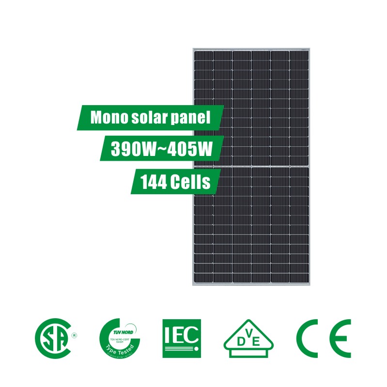 Système de panneau solaire semi-coupé PERC de 6 pouces 144 cellules (390 ~ 405 W)
