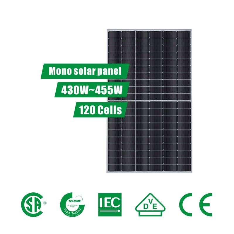 Panneau solaire semi-coupé PERC de 7 pouces 120 cellules (430 ~ 455W)
