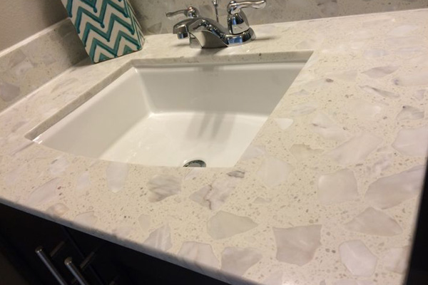 dessus de salle de bain en marbre de première qualité
