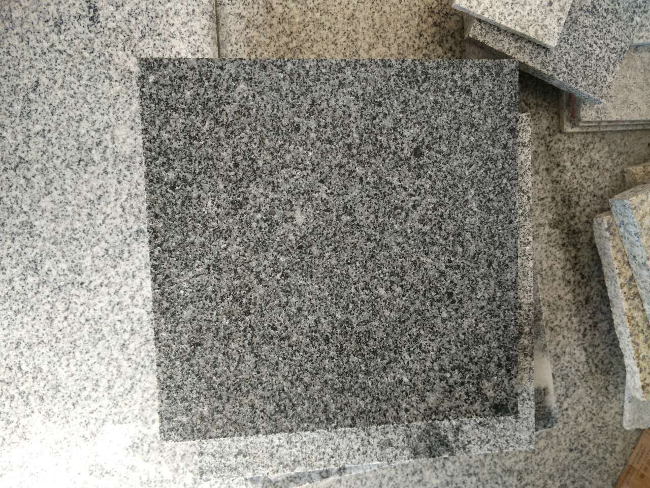 Nouveaux carreaux de granit G654 en granit gris foncé poli
