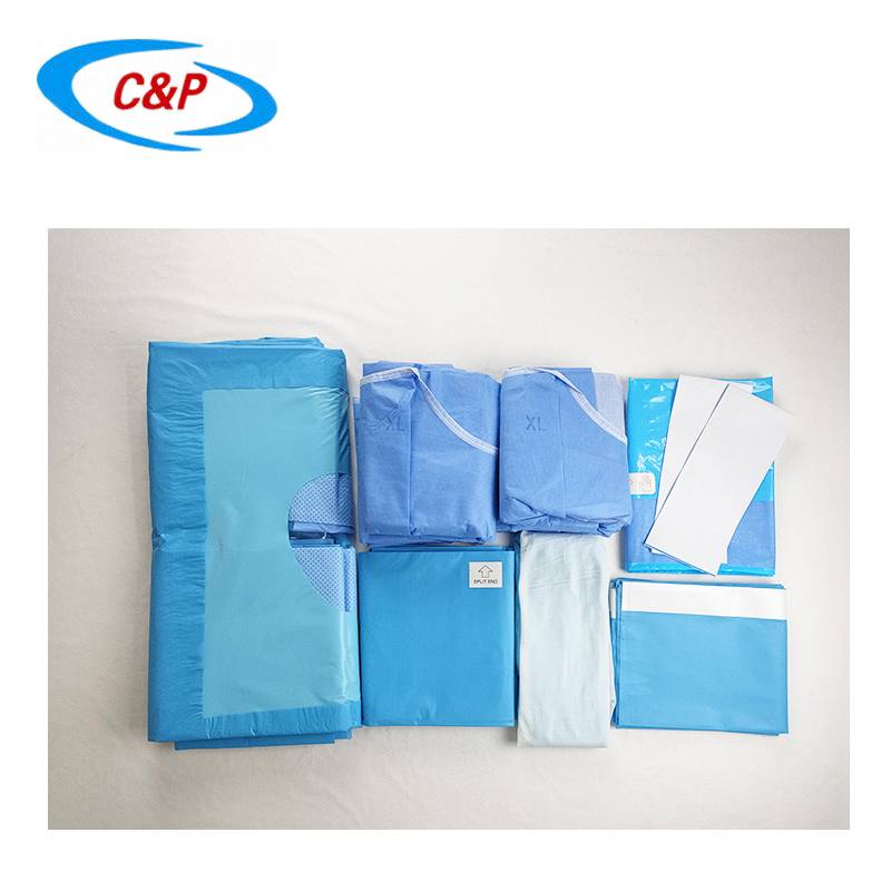 Kit de drap chirurgical standard jetable imperméable à l'eau de la hanche
