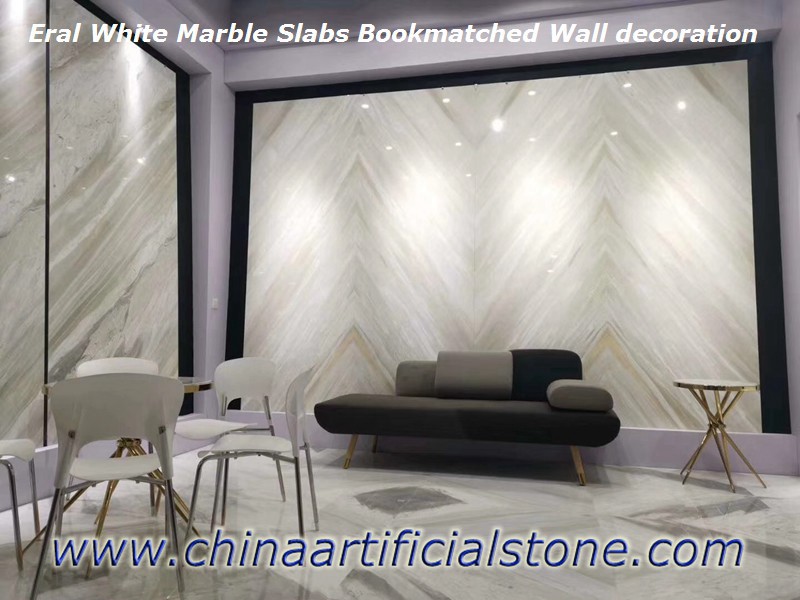Italie Earl White Marble Slabs Book Tuiles assorties
