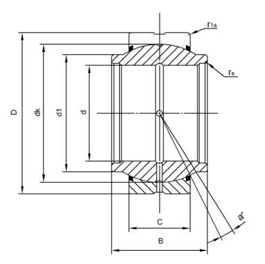 Roulement sphérique GEEM20ES-2RS