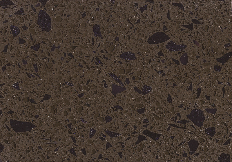 RSC 9013 pierre de quartz brun cristal foncé
