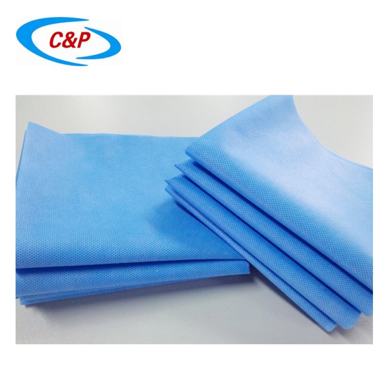 Drap simple non-tissé bleu stérile jetable de vente chaude certifié par CE pour l'usage médical

