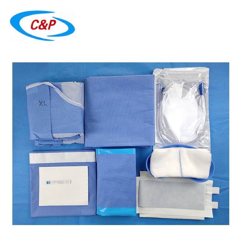 CE ISO13485 a approuvé les kits de livraison de naissance de bébé de blouse chirurgicale jetables en gros d'usine

